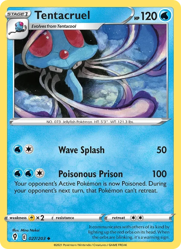 Tentacruel 27/203 Evolving Skies Pokémon card