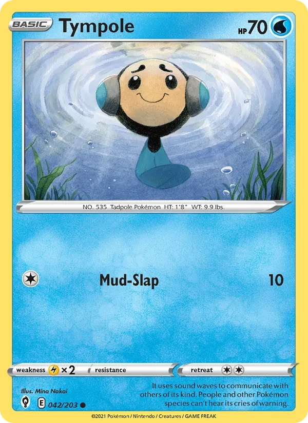 Tympole 42/203 Evolving Skies Pokémon card