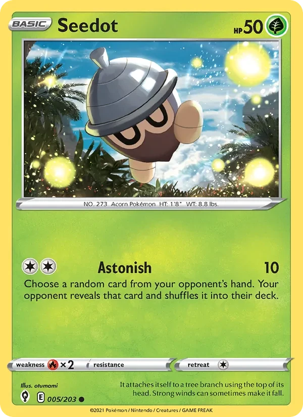 Seedot 5/203 Evolving Skies Pokémon card