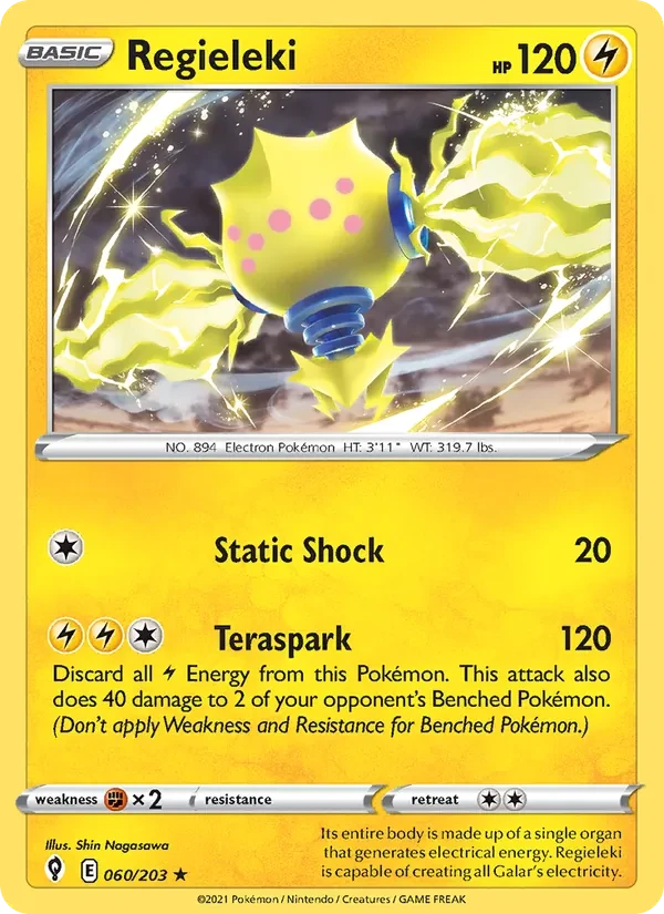 Regieleki 60/203 Evolving Skies Pokémon card