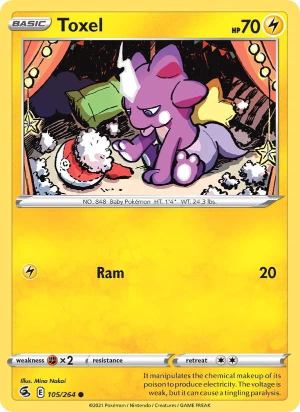 Toxel 105/264 Fusion Strike Pokémon card