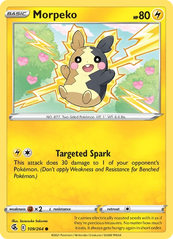 Morpeko 109/264 Fusion Strike Pokémon card