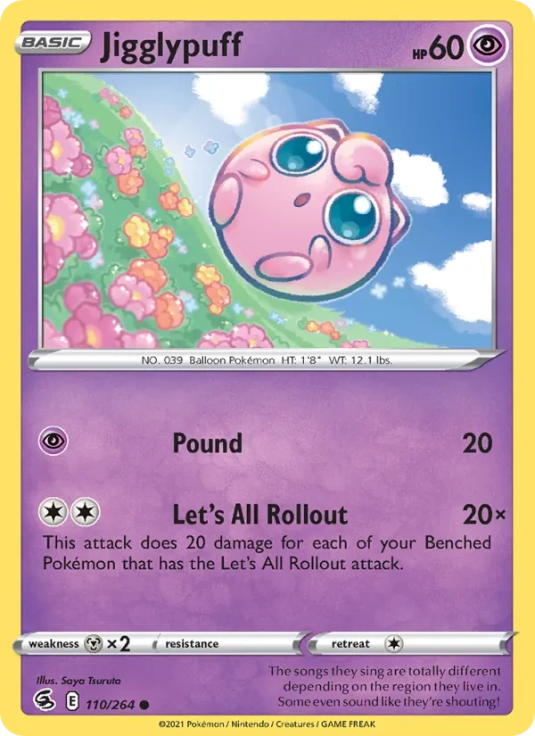 Jigglypuff 110/264 Fusion Strike Pokémon Karte
