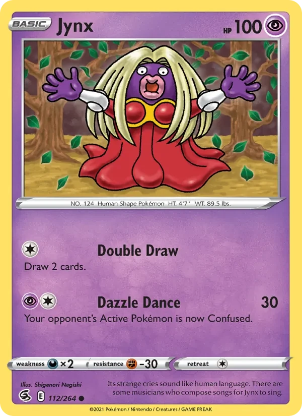 Jynx 112/264 Fusion Strike Pokémon card