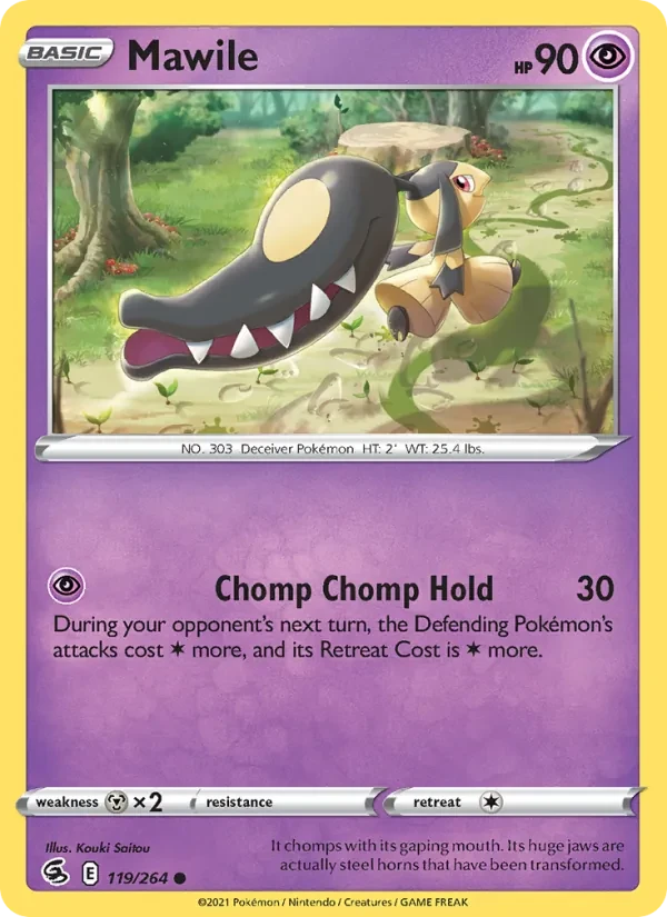 Mawile 119/264 Fusion Strike Pokémon card