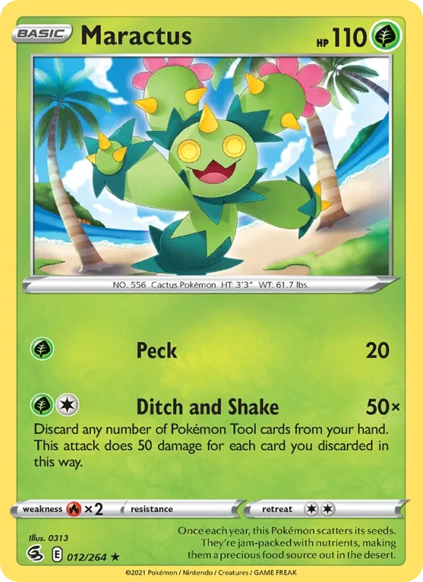 Maractus 12/264 Fusion Strike Pokémon Karte