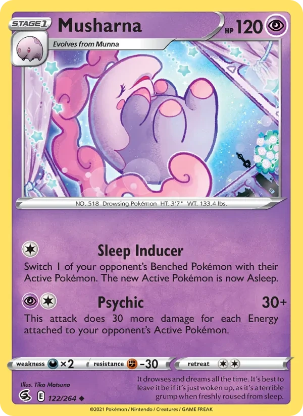 Musharna 122/264 Fusion Strike Pokémon card
