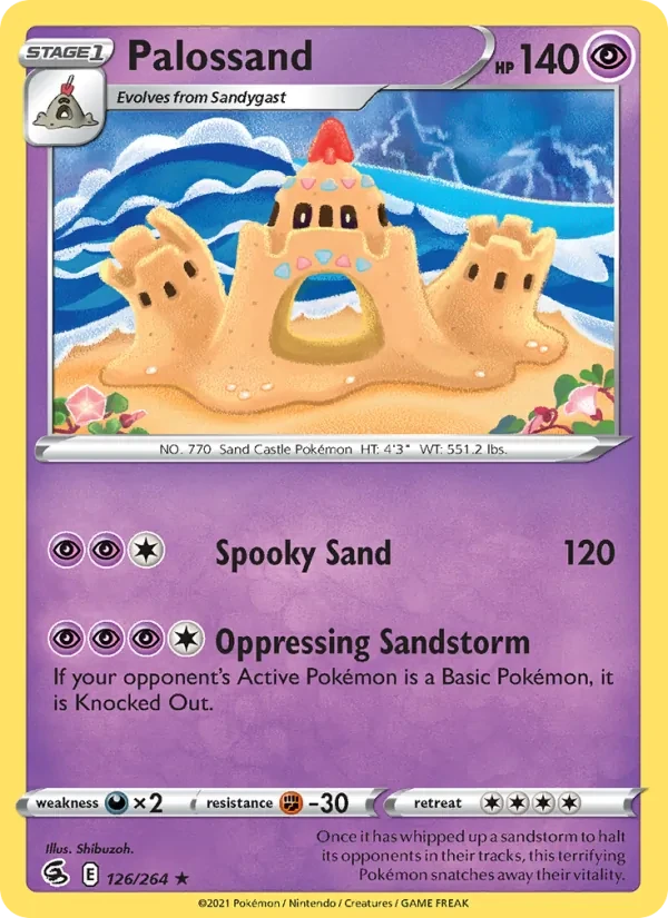 Palossand 126/264 Fusion Strike Pokémon card