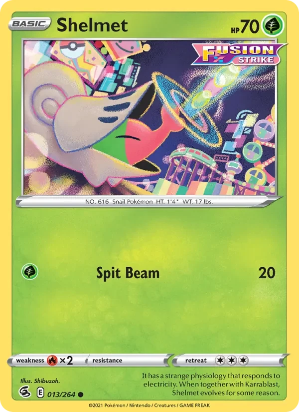 Shelmet 13/264 Fusion Strike Pokémon card