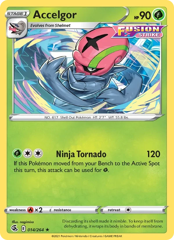 Accelgor 14/264 Fusion Strike Pokémon card