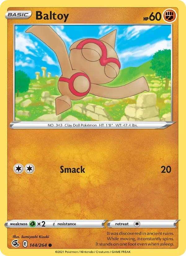 Baltoy 144/264 Fusion Strike Pokémon card