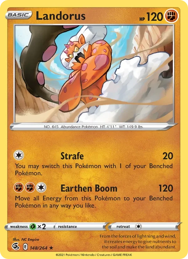 Landorus 148/264 Fusion Strike Pokémon card