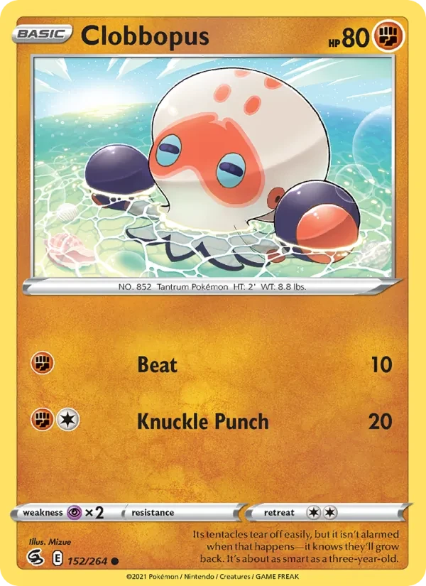 Clobbopus 152/264 Fusion Strike Pokémon Karte
