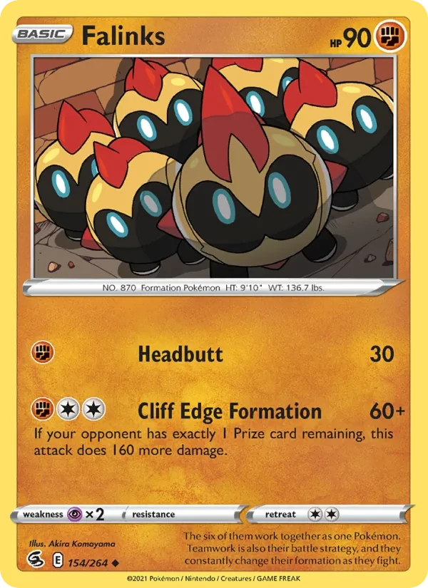 Falinks 154/264 Fusion Strike Pokémon card