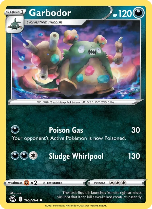 Garbodor 169/264 Fusion Strike Pokémon card