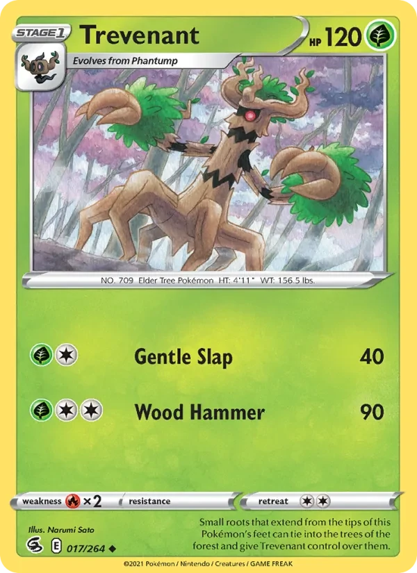 Carta Pokémon Trevenant 17/264 Fusion Strike