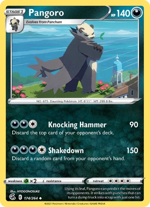 Pangoro 174/264 Fusion Strike Pokémon card