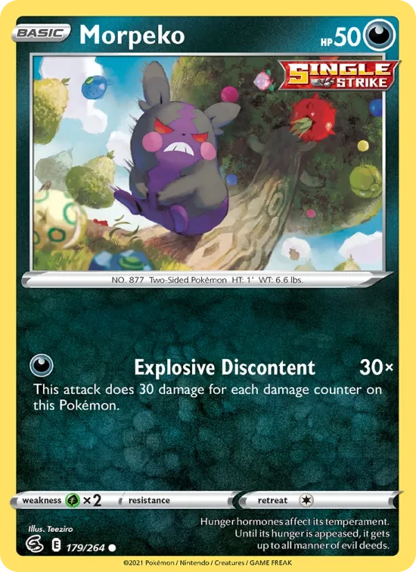 Morpeko 179/264 Fusion Strike Pokémon card