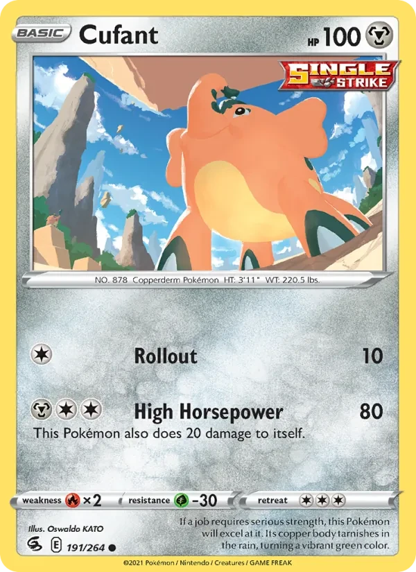 Cufant 191/264 Fusion Strike Pokémon card