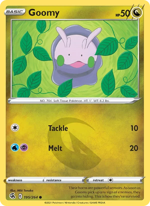Goomy 195/264 Fusion Strike Pokémon card