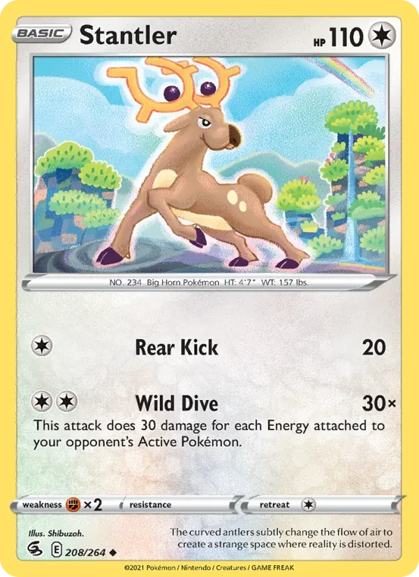 Stantler 208/264 Fusion Strike Pokémon card