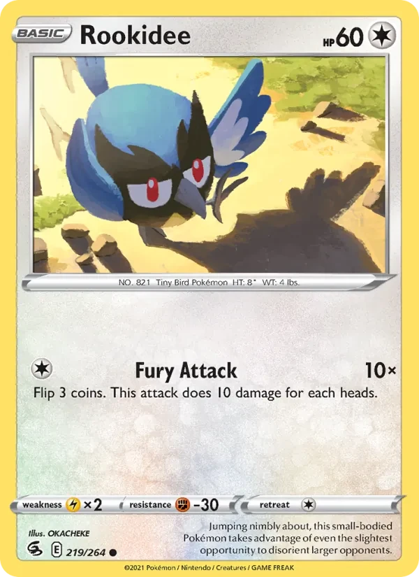 Rookidee 219/264 Fusion Strike Pokémon card