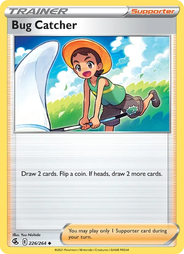 Bug Catcher 226/264 Fusion Strike Pokémon card