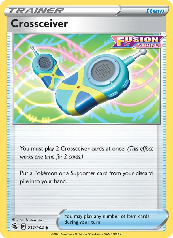 Crossceiver 231/264 Fusion Strike Pokémon card
