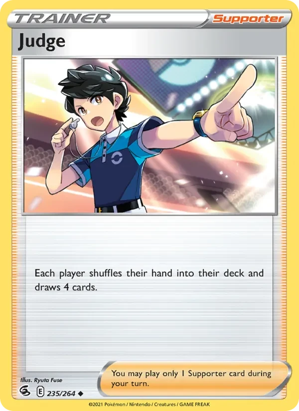 Judge 235/264 Fusion Strike Pokémon card