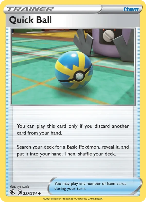 Quick Ball 237/264 Fusion Strike Pokémon card