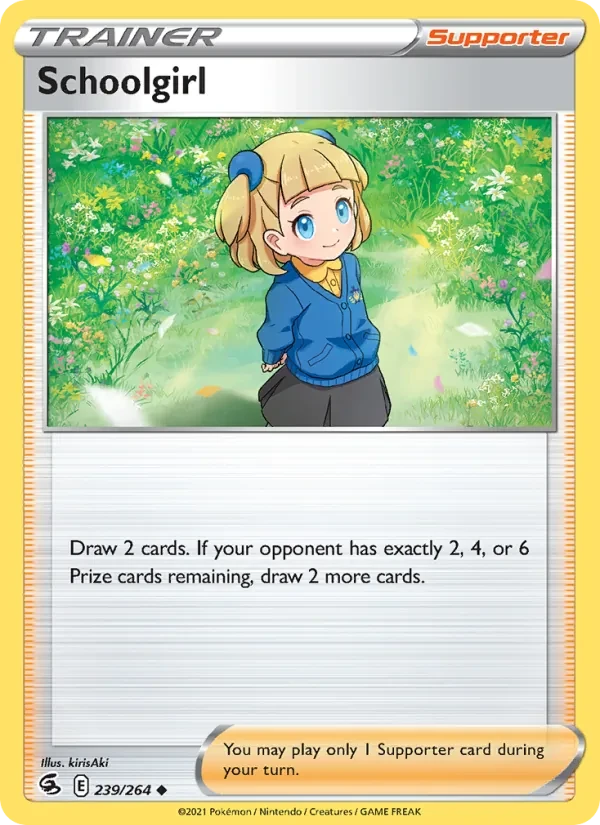 Schoolgirl 239/264 Fusion Strike Pokémon card