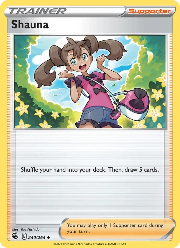 Shauna 240/264 Fusion Strike Pokémon Karte