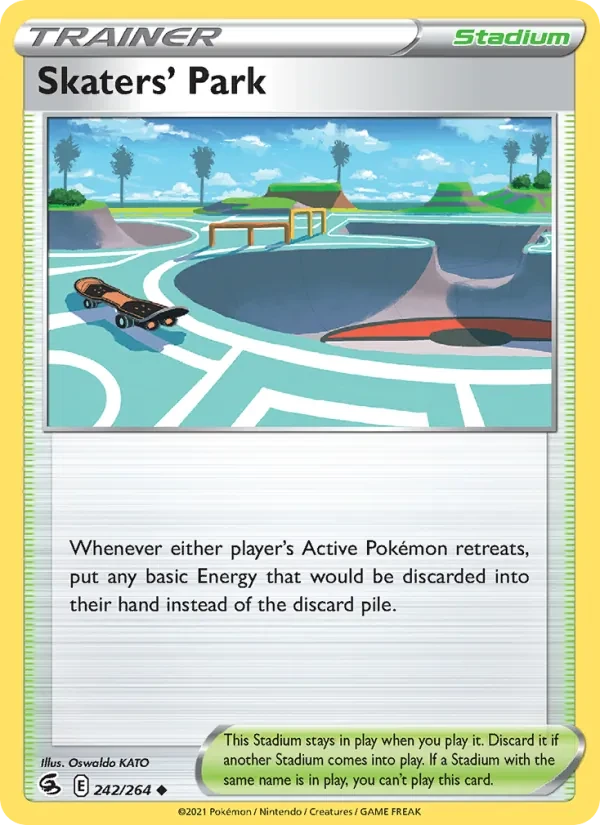Skaters' Park 242/264 Fusion Strike Pokémon card