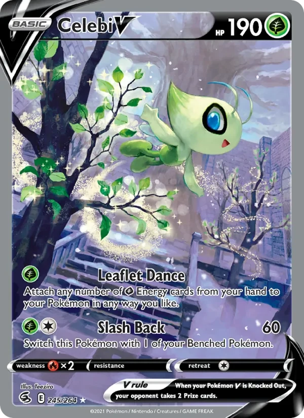 Celebi V 245/264 Fusion Strike Pokémon Karte