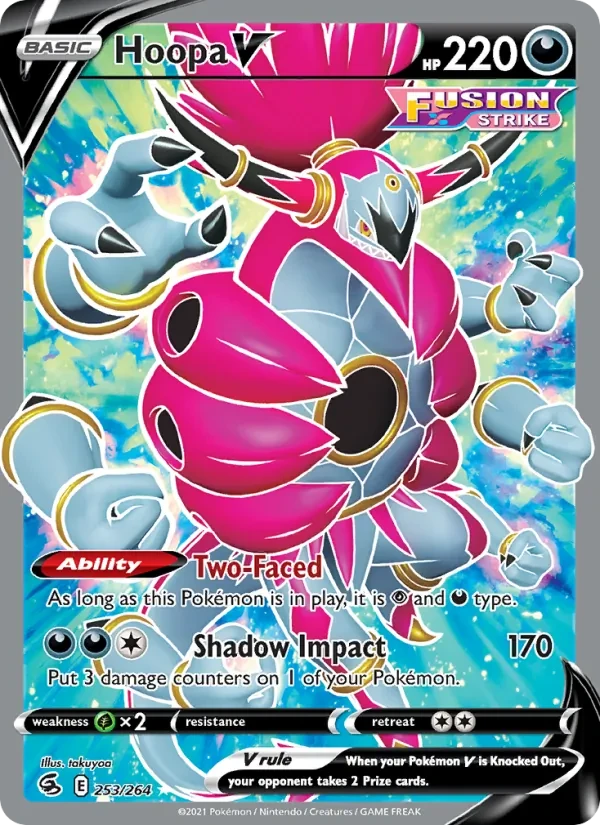 Hoopa V 253/264 Fusion Strike Pokémon card