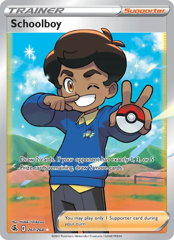 Schoolboy 261/264 Fusion Strike Pokémon card
