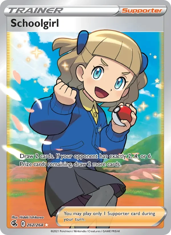 Schoolgirl 262/264 Fusion Strike Pokémon card