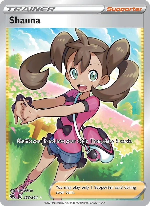 Shauna 263/264 Fusion Strike Pokémon Karte