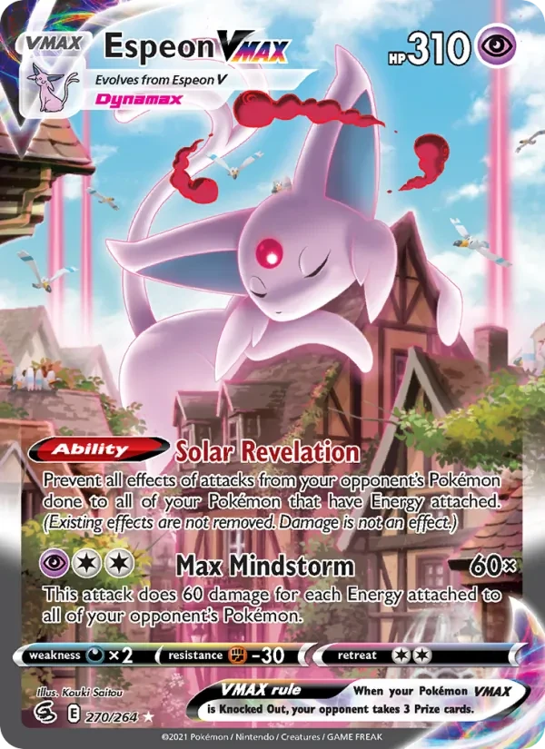 Espeon VMAX 270/264 Fusion Strike Pokémon card