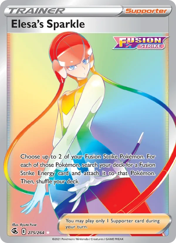 Elesa's Sparkle 275/264 Fusion Strike Pokémon card