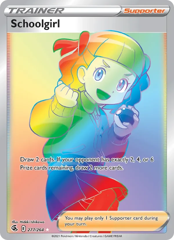 Schoolgirl 277/264 Fusion Strike Pokémon card