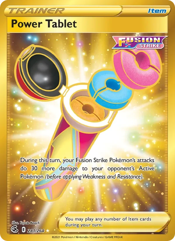 Power Tablet 281/264 Fusion Strike Pokémon Karte