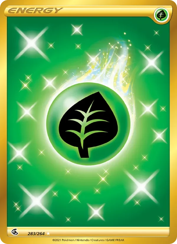 Grass Energy 283/264 Fusion Strike Pokémon card