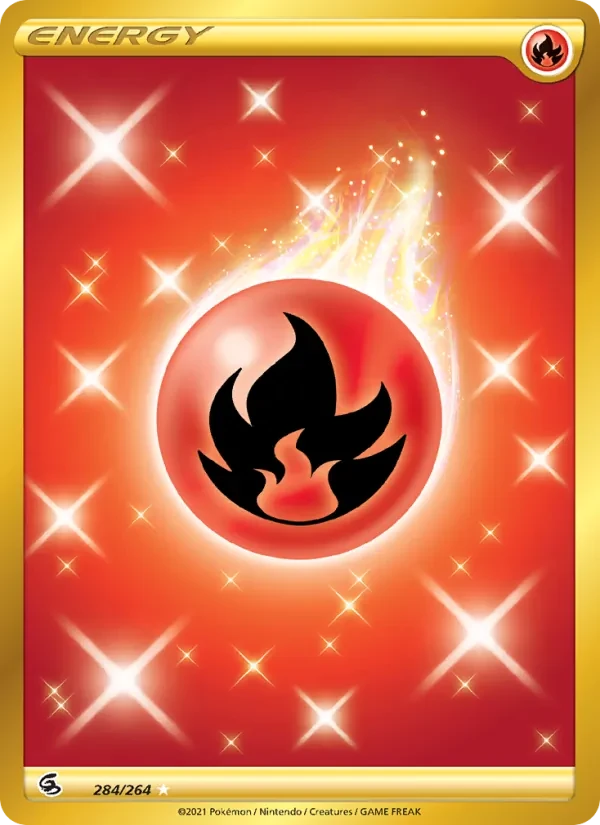 Fire Energy 284/264 Fusion Strike Pokémon Karte