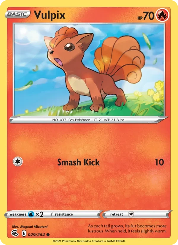 Vulpix 29/264 Fusion Strike Pokémon card