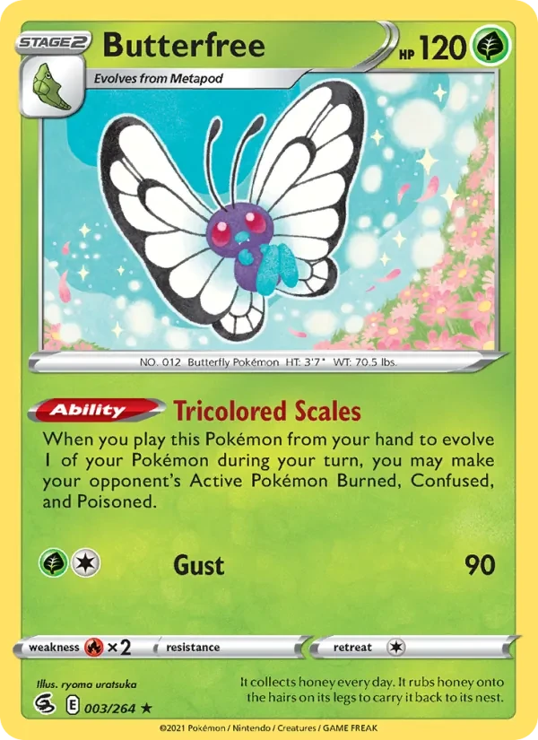Butterfree 3/264 Fusion Strike Pokémon card