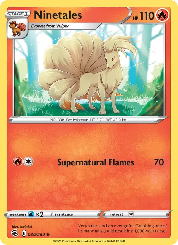 Ninetales 30/264 Fusion Strike Pokémon card
