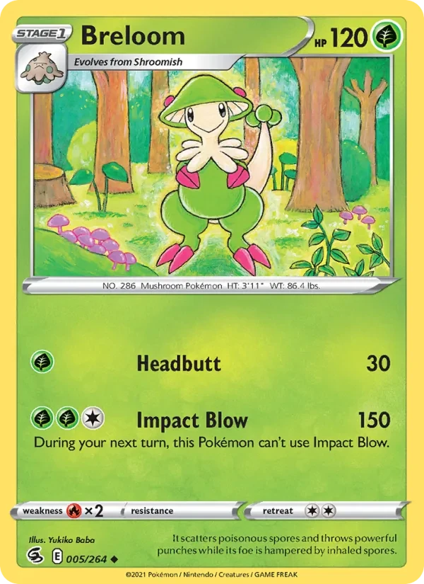 Breloom 5/264 Fusion Strike Pokémon Karte