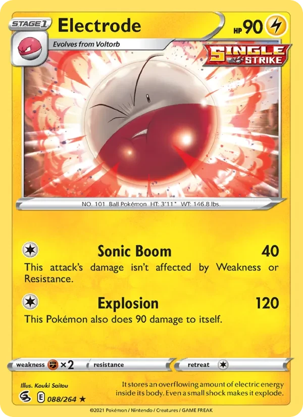 Electrode 88/264 Fusion Strike Pokémon card