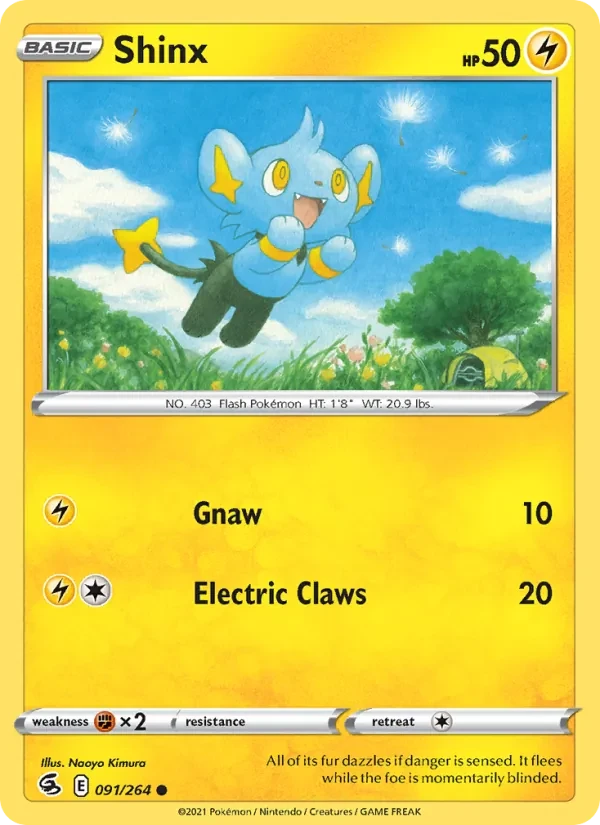 Shinx 91/264 Fusion Strike Pokémon kaart